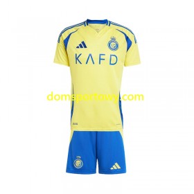 Koszulka Al Nassr Dziecięcy Domowe Koszulki Piłkarskie 2024-2025 Krótki Rękaw